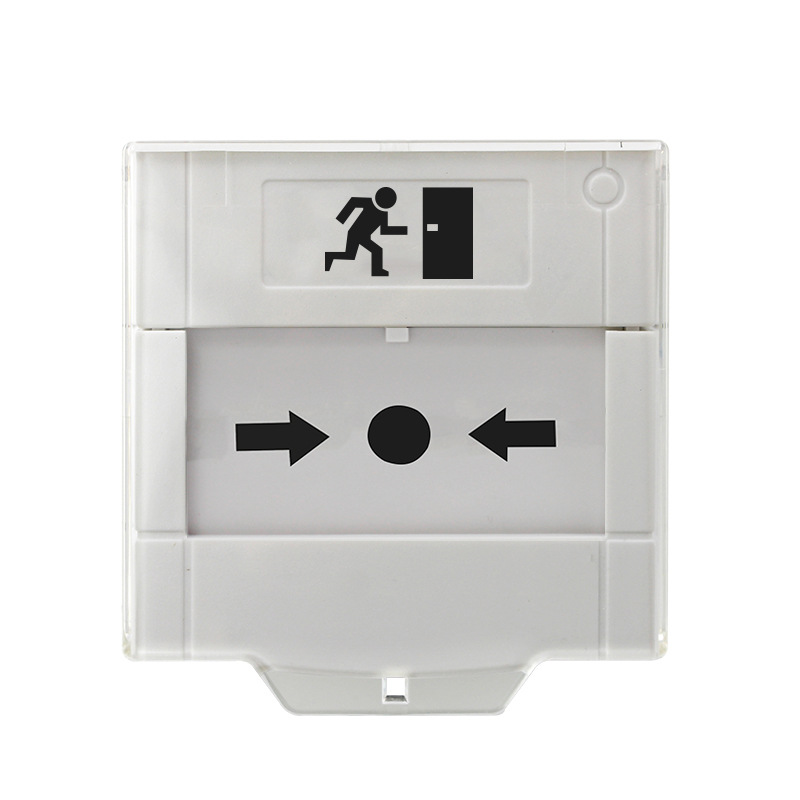 LED Light Fire Emergency Verre réinitialisable Release Ordre Organisation d'alarme d'incendie Interrupteur de libération de bouton urgent avec couvercle