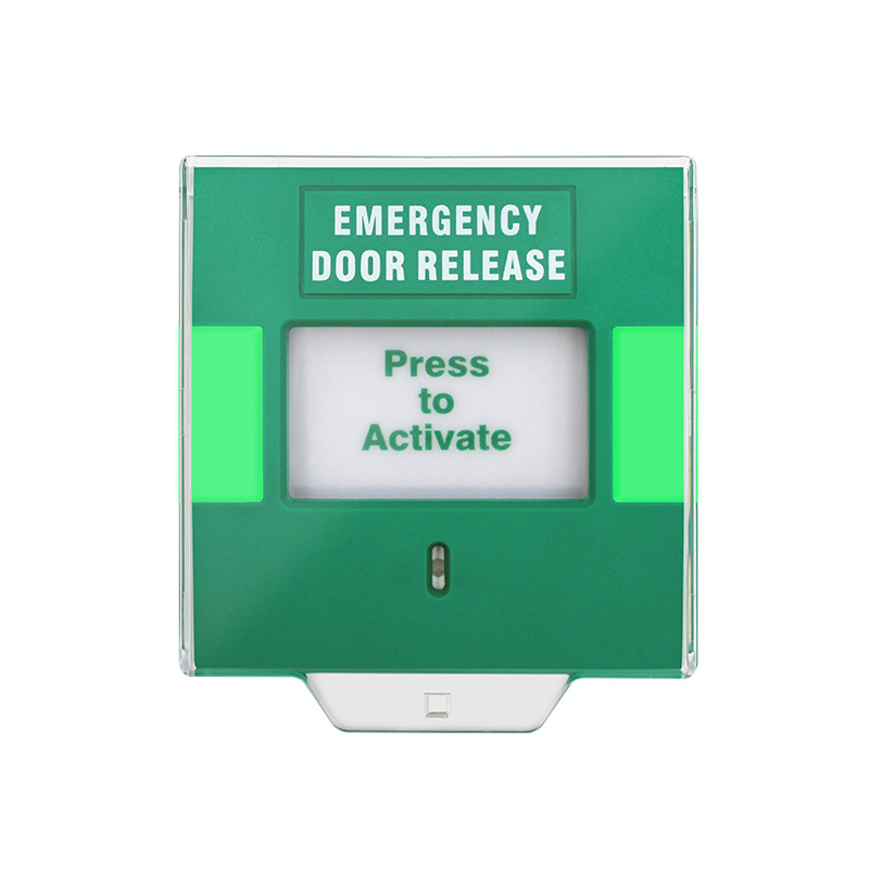 Liberación de la puerta de emergencia Manual verde reiniciable Cubierta protectora de protección para la alarma de incendio