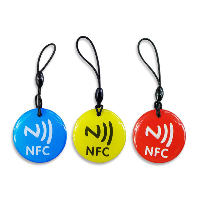 RFID Nfc Smart Epoxy Card Tags ISO14443A 13.56MHZ NFC 213 215 review card Round Epoxy Rfid Nfc Tags