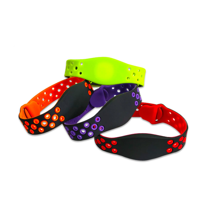 125kHz ID profesional LF ajustable RFID Smart Silicona Pulsera electrónica para el sistema de acceso a la cerradura de la puerta