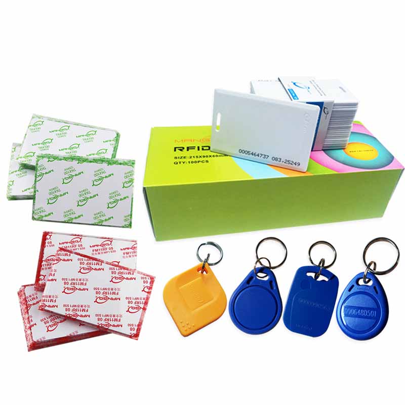 Frivolous 13.56Mhz/125khz TK28 Blank Mango RFID Cards or Key Fob Access Control White Card for Access Control