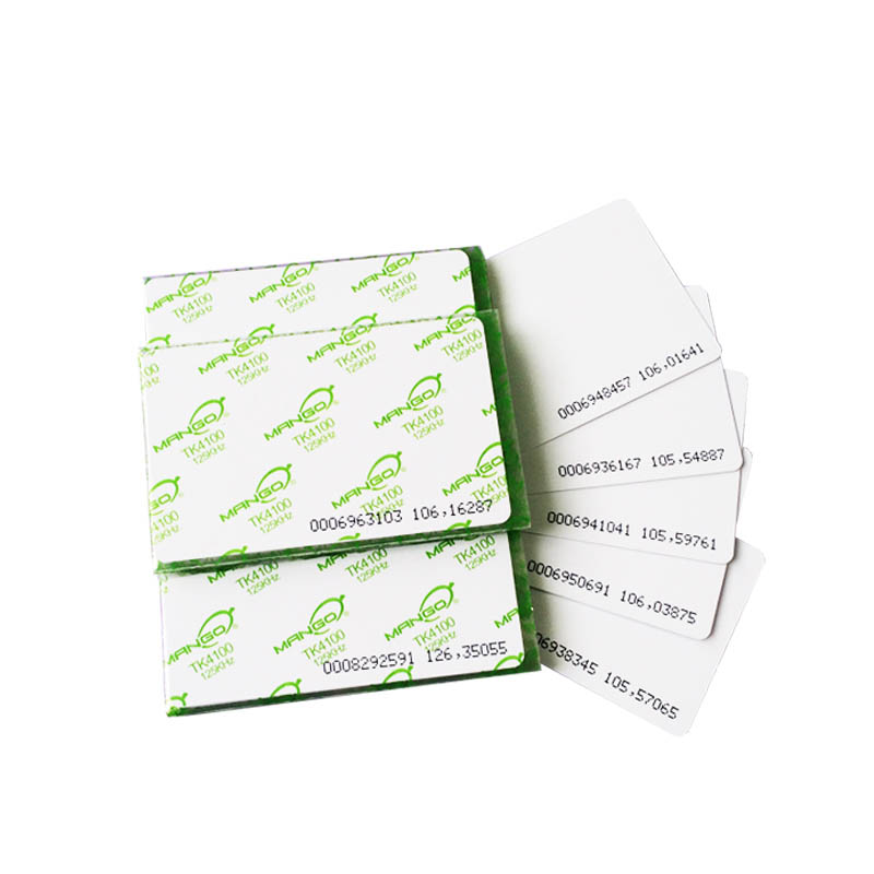 125KHz Mango TK28 PVC Blank RFID Cards Access Control Card Cr80 RFID Card