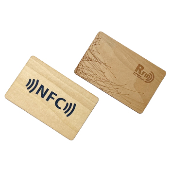 High Quality Customized Pattern and logo Blank RFID Smart Chip Card Laser Engraved NFC Wood Business Card