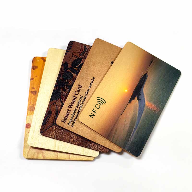RFID Wooden NFC Hotel Key Cards Custom Bamboo Wood Card With Chip Laser Engraved Rfid Wooden Hotel Key Cards