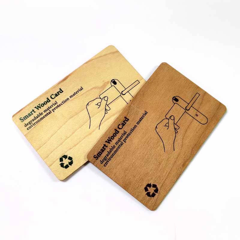 Hot Selling Product Custom 13.56MHZ Bamboo Smart Visit Card NFC Wooden Business Card
