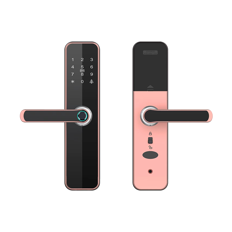 Factory Supply Smart Door Lock High Security Electronic Digital Huella Lecher con manija de mechones impermeables para el hogar