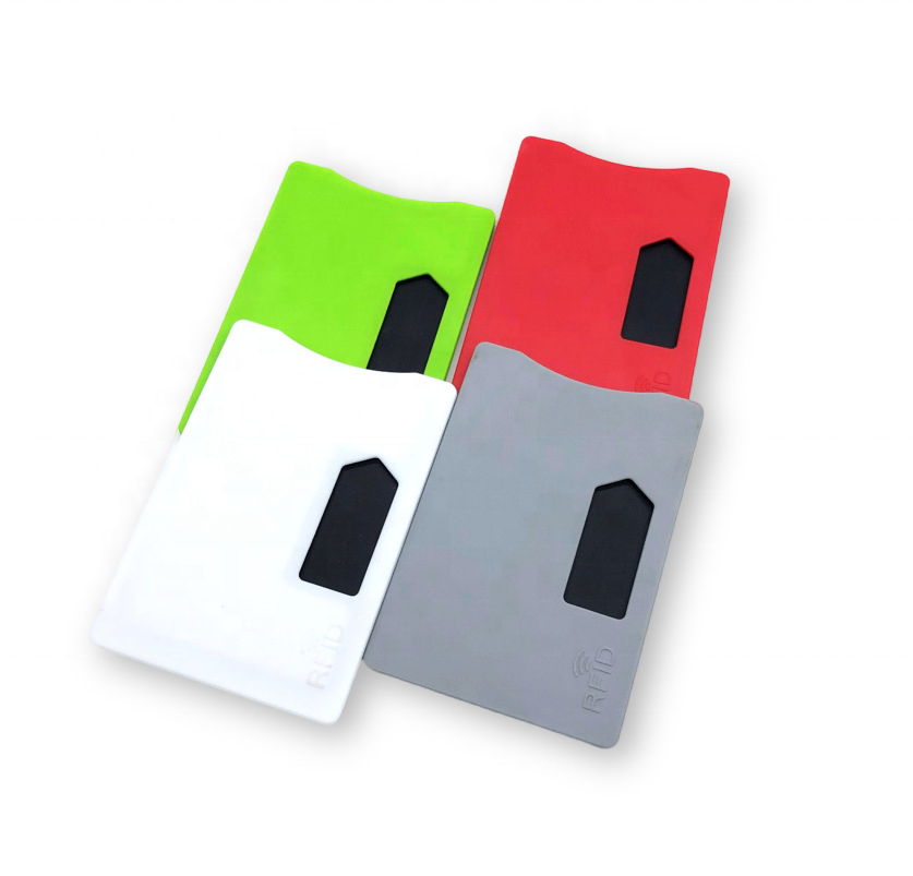 Custom logo Blocked Sleeve ABS Rfid Blocking Business Credit Card Holder Wallets