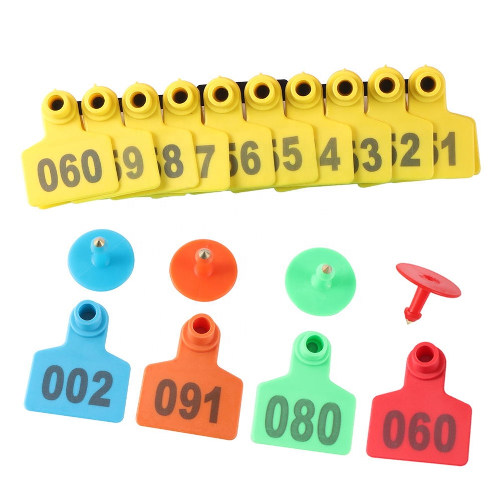 Farm Livestock Equipment Domestic Animal Identification Sheep Swine Pig Cattle Cow Eartag Ear Tags