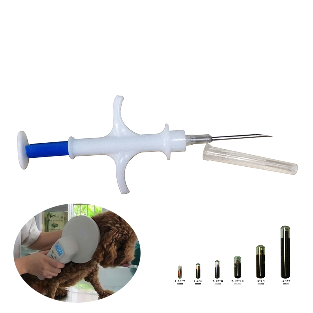 رقاقة الحيوانات الأليفة الحيوانية 2.12 * 12mm RFID PET Microchip ISO11784/85 LF 134.2KHz تحديد الرقائق الدقيقة