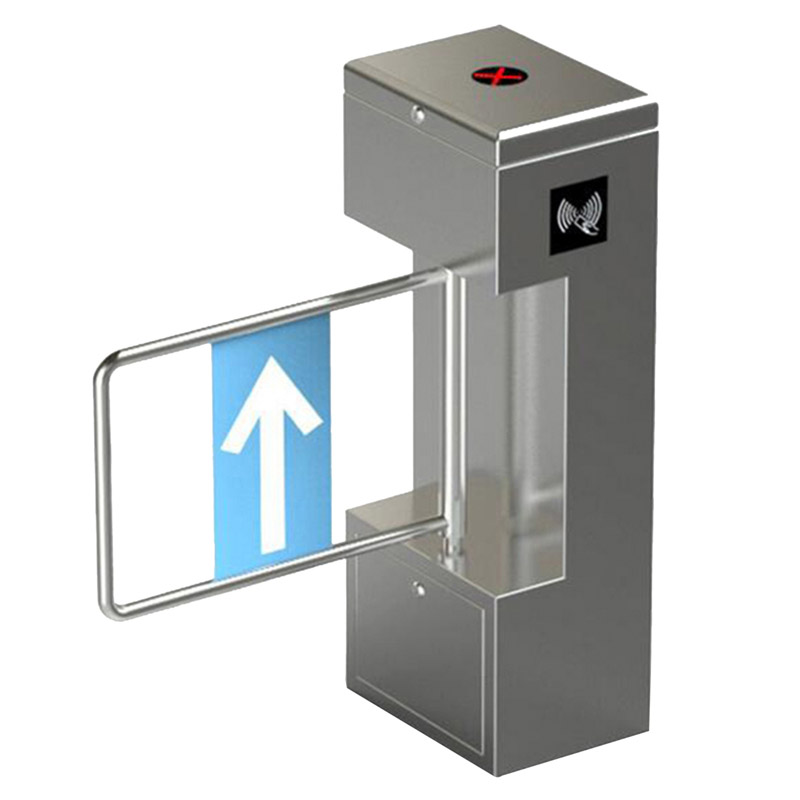Contrôle d'accès à la sécurité Barrière de code-barres piétons Cartes RFID Swing Turnique Turnique Bidirectional Arrows for Office