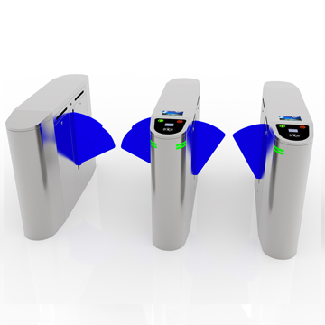 Access Control Bi-Directional Turnstile Flap Gate With Rfid Card Reader