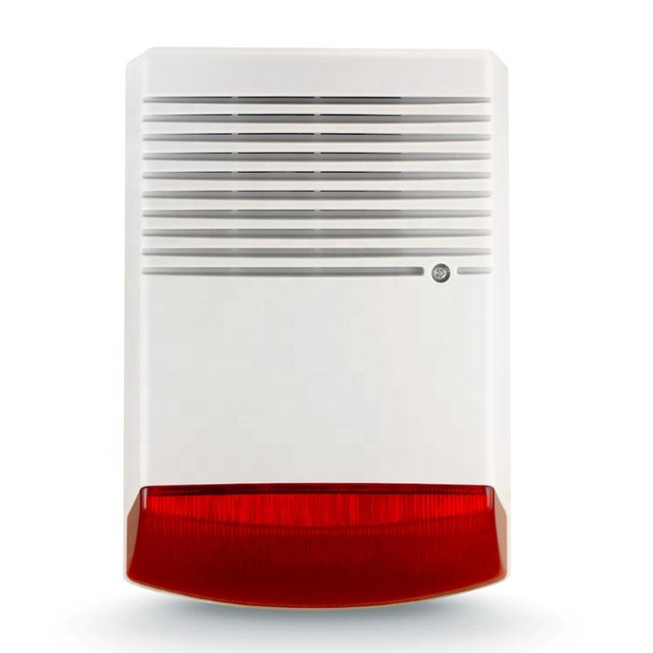 热销扬声器红色频闪户外警报器防水户外消防频闪发声器警报器带闪光灯