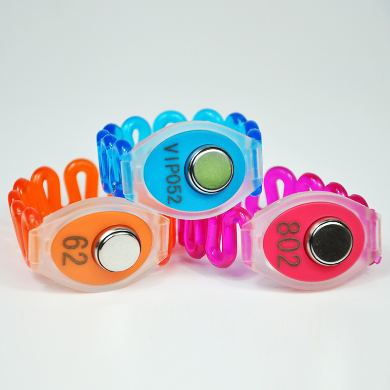 Оптовая продажа Регулируемый водонепроницаемый многоразовый 125 кГц/2,4 ГГц/УВЧ программируемый индивидуальный контроль доступа силиконовый браслет Rfid