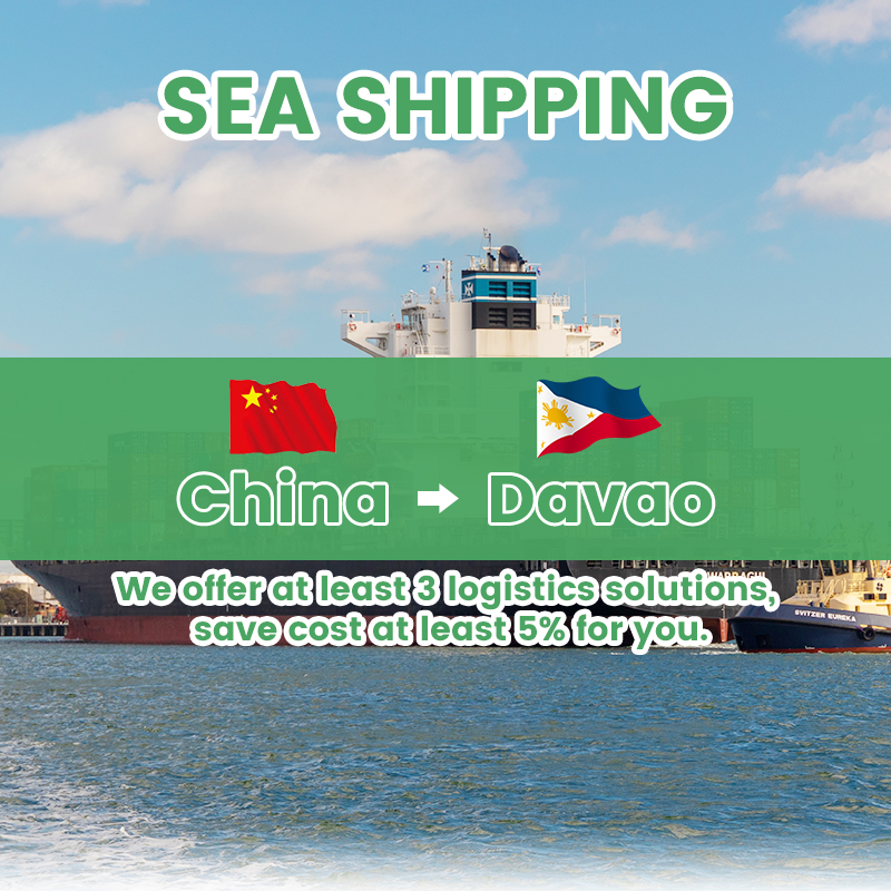 Door to door service Sea shipping cost from China to Manila Davao Cebu Philippines 20ft 40ft container
