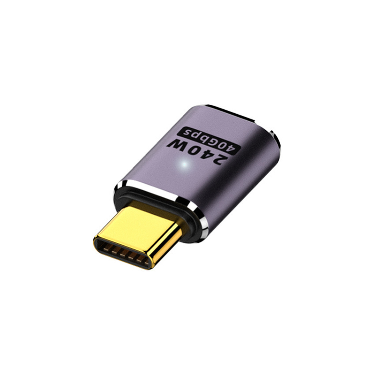 Portable 40Gbps USB 4.0 Type C Male to Female PD 240W Charging Adapter