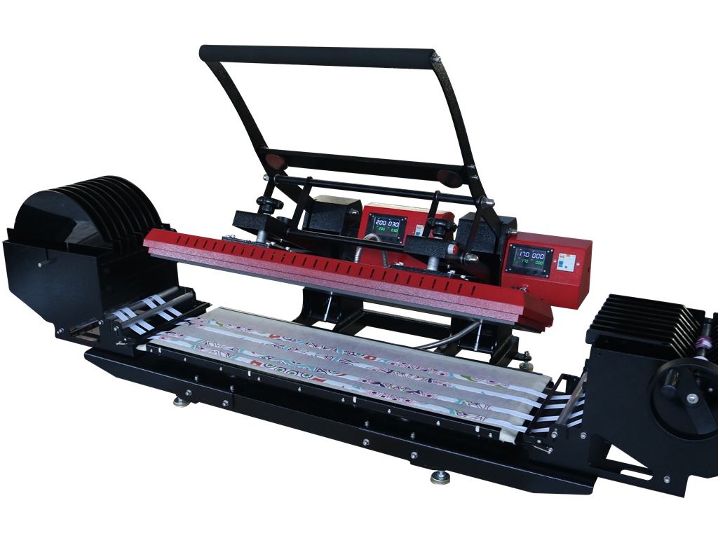 LZP Dual Heat Platen Lanyard Heat Press mit Zuführvorrichtung – 25 x 100 cm