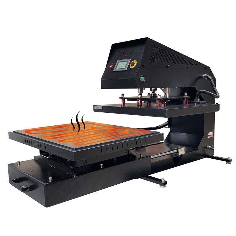 Pneumatic Large Heat Press with Dual Heating Platens & PLC Controller - APHD-32S (60x80cm)