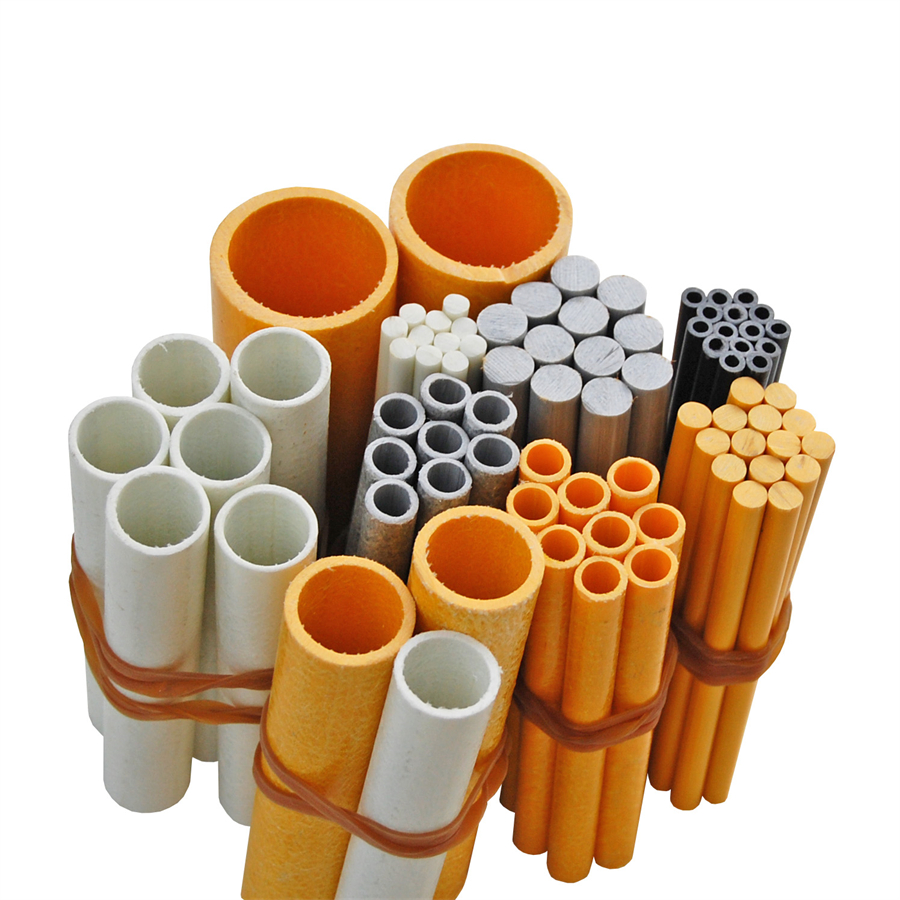 Square Round Rectangle Pultruded Sections Fiber Glass Reinforced Plastic GRP Pipe Suppliers