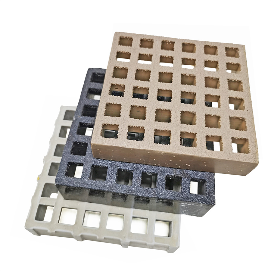 Green Grey Black Moulded Mini Mesh Fiberglass Reinforced Plastic Walkway Grating