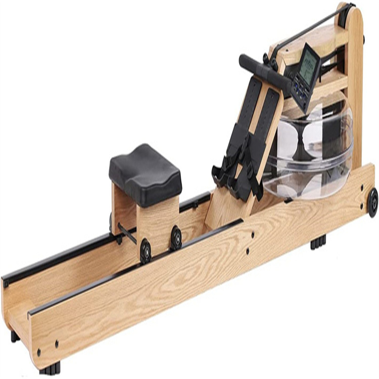 Máquina de remo de resistência à água para academia personalizada remador de madeira máquina de remo comercial