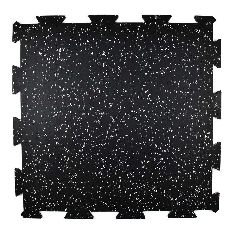 Laatste Hoge Kwaliteit Rubber Vloermat/Rubber GYM Vloeren/Composiet Rubber Tegel 1000*1000*10mm natuurlijke kleur stippen rubber mat