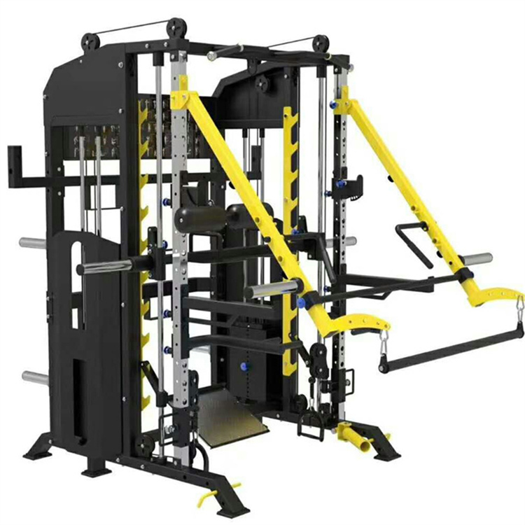Máquina comercial smith equipamento de ginástica multifuncional máquina smith com rack de agachamento