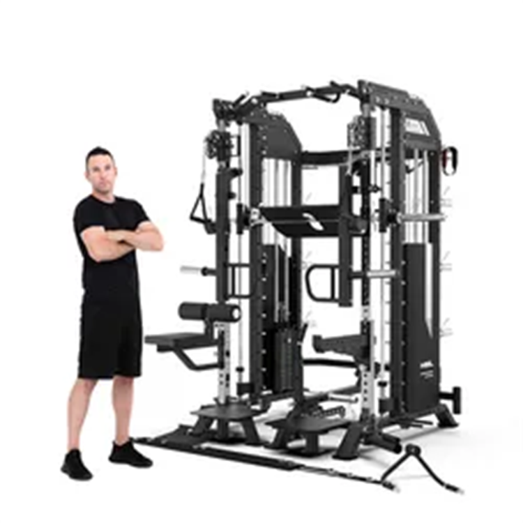 Groothandel Multi Functionele Trainer Smith Machine Multifunctionele Power Rack Gym Apparatuur