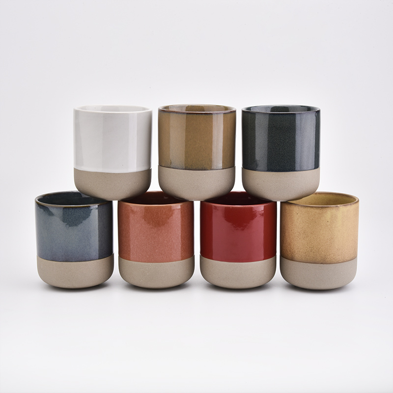 Wholesale empty luxury ceramic  candle container