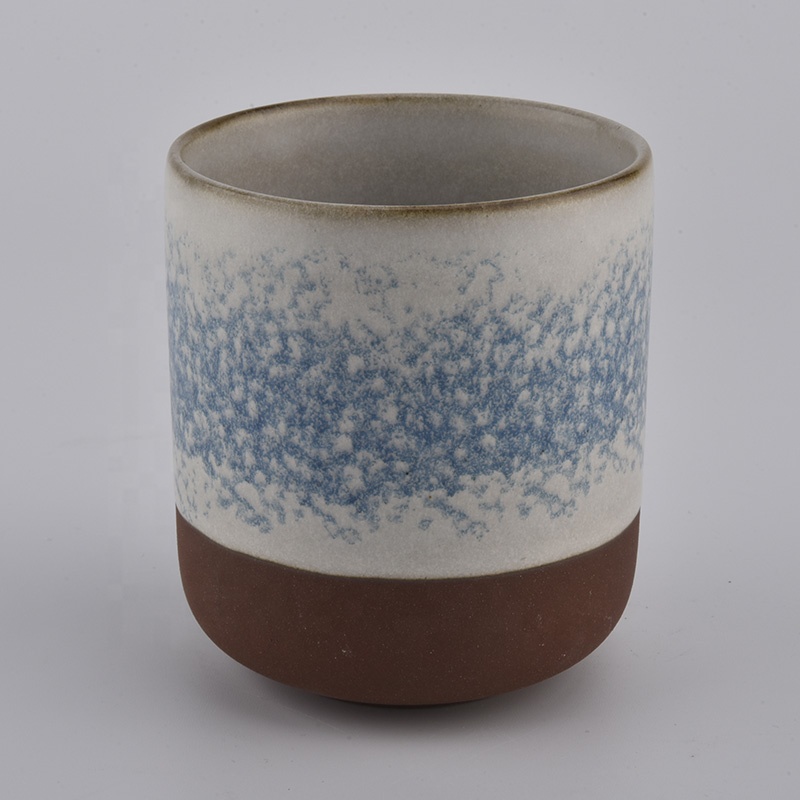 15 ounce decorative luxury ceramic jar candle container ceramic massage candle vessel