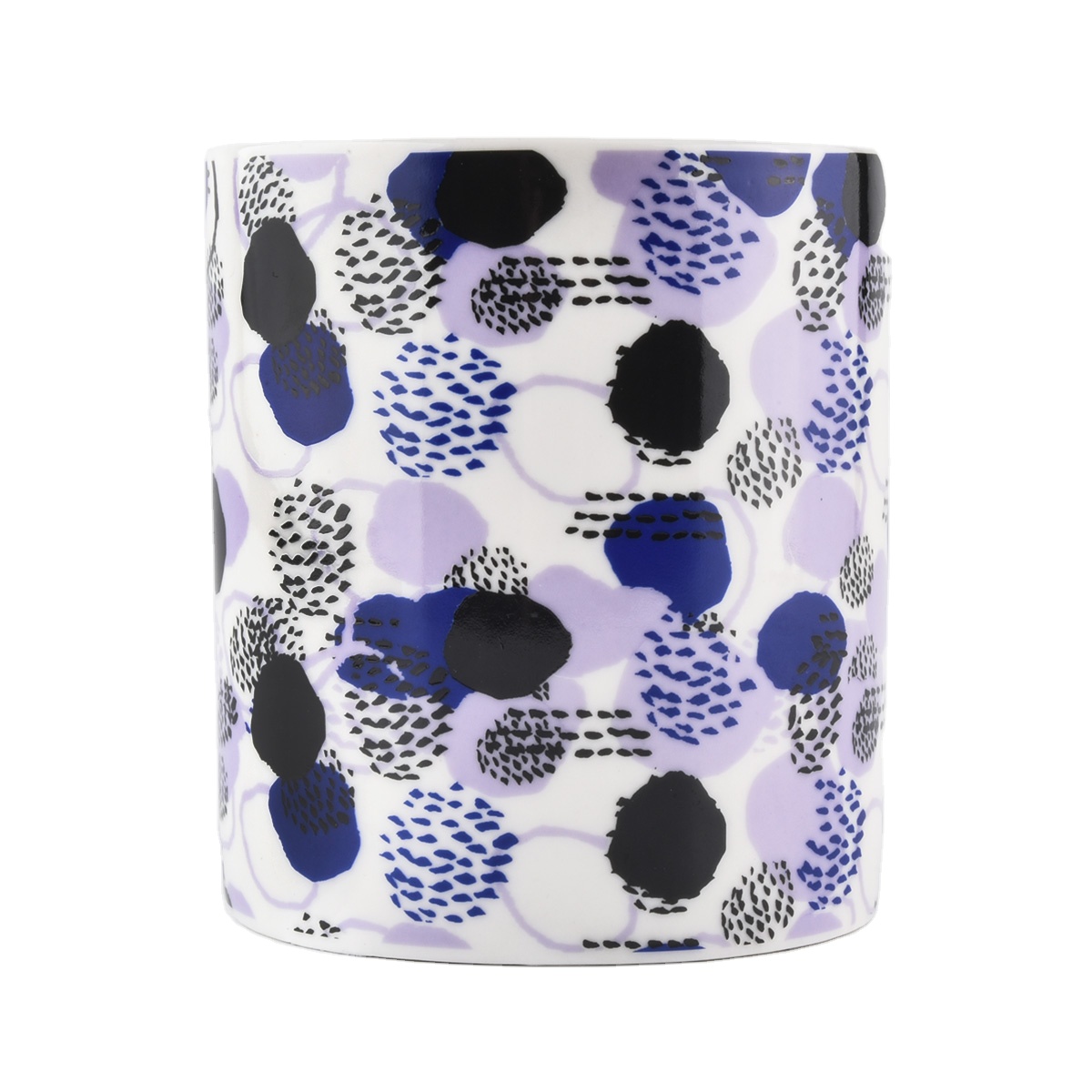400ML  cylinder  ceramic spring wholesale candle holder for home decoration