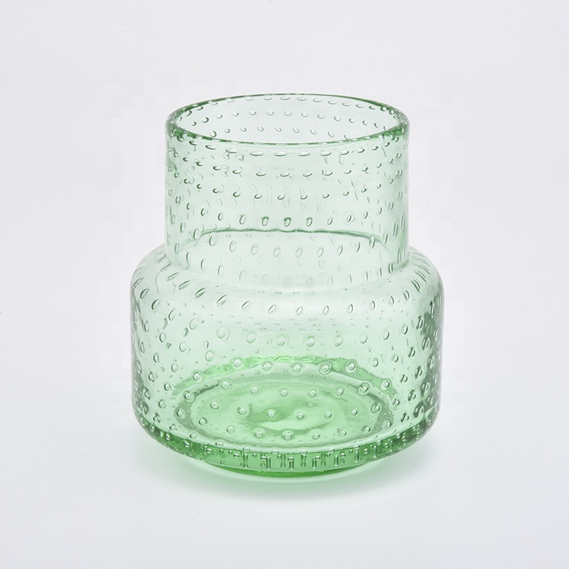 Classic green candle vessel votives glass candle jar wholesales