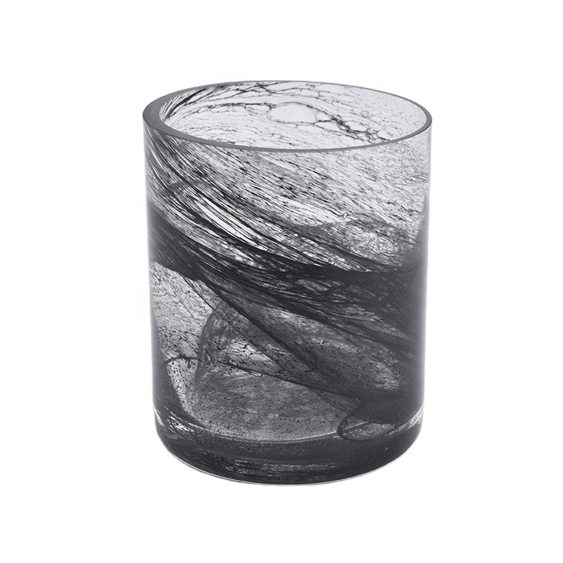 candle containers luxury black candle jar glass with wooden lid decorative candle containers