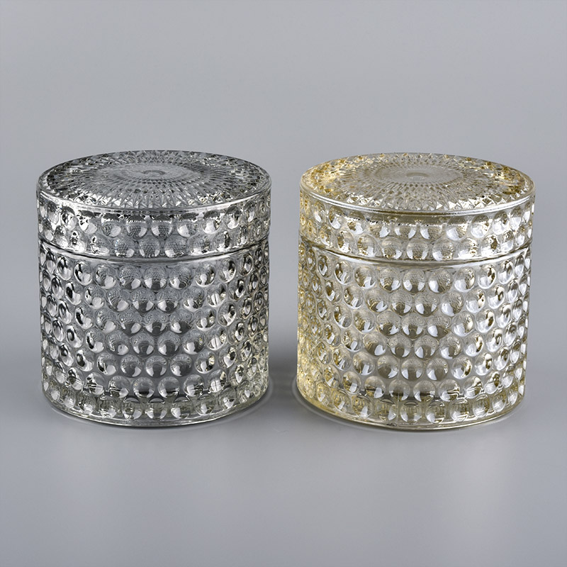 wholesale high quality empty custom glass container for candle