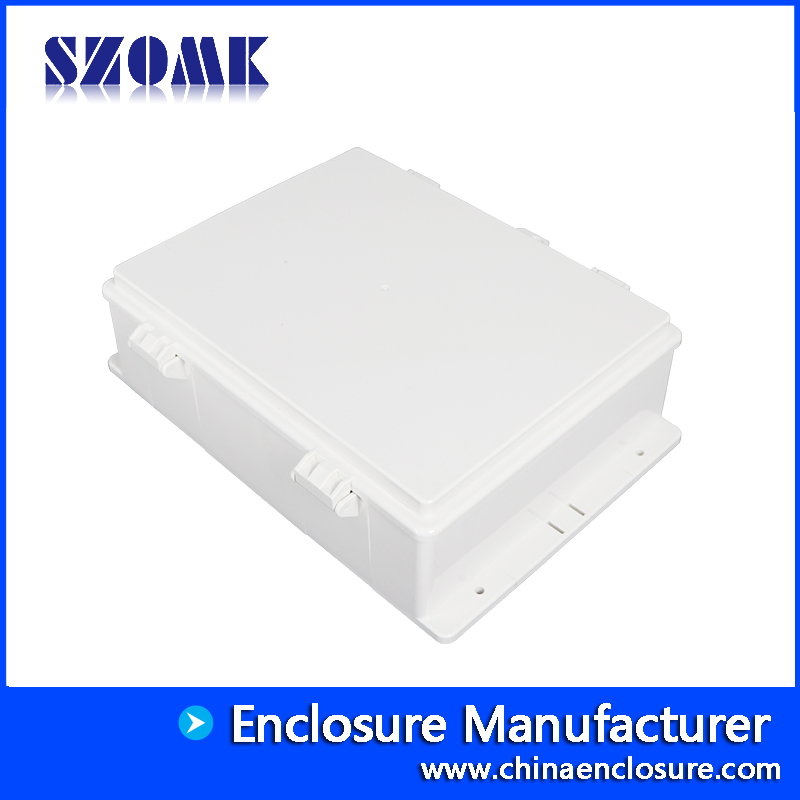 Outdoor Hinged Weatherproof Plastic Project Box Elelctronics PCB Junction Housing Control Box AK-01-62 335*235*96mm