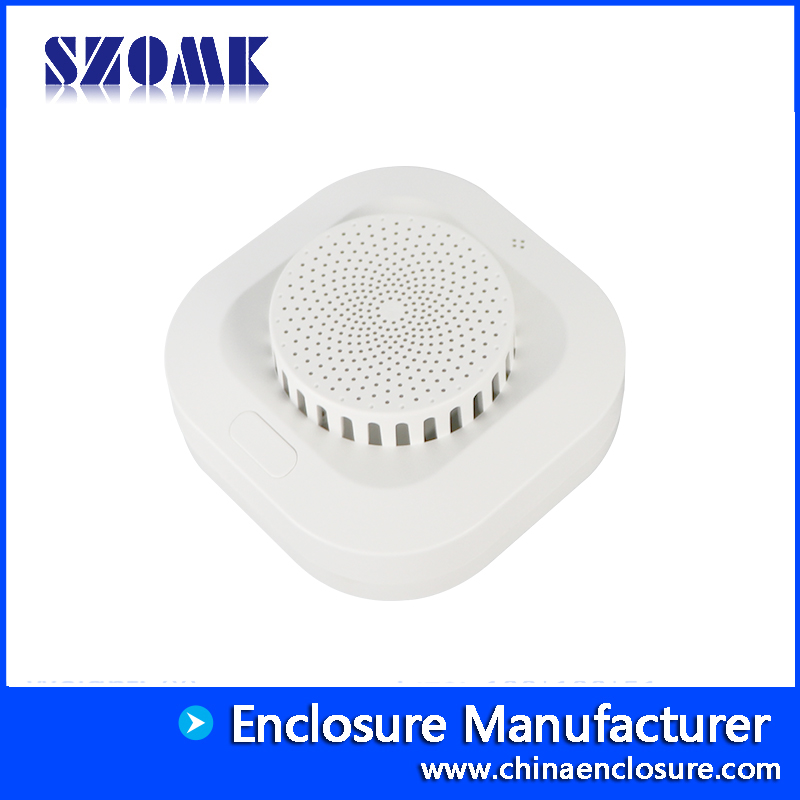 SZOMK 2x compartimiento de batería AA Caja de sensor de temperatura y humedad de plástico AK-NW-94 100 * 100 * 51 mm