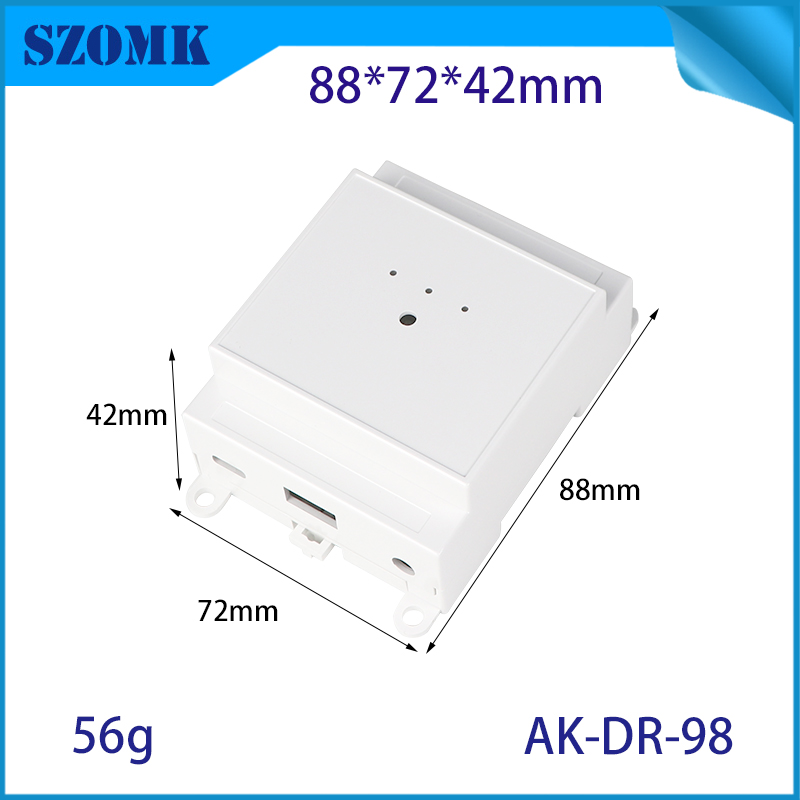88*36*41MM AK-DR-97 Din Rail Wall Mounted Enclosure Rg45 To 485 Communication Enclosure Network Card Case - COPY - p3k9vo