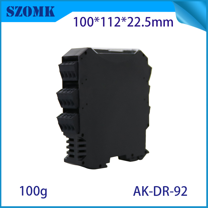 114*100*46MM AK-DR-91 Din Rail Mount Terminal Electrical Enclosure PA66 Flame Retardant Pcb Fixed Control Boxes - COPY - 33nnd6