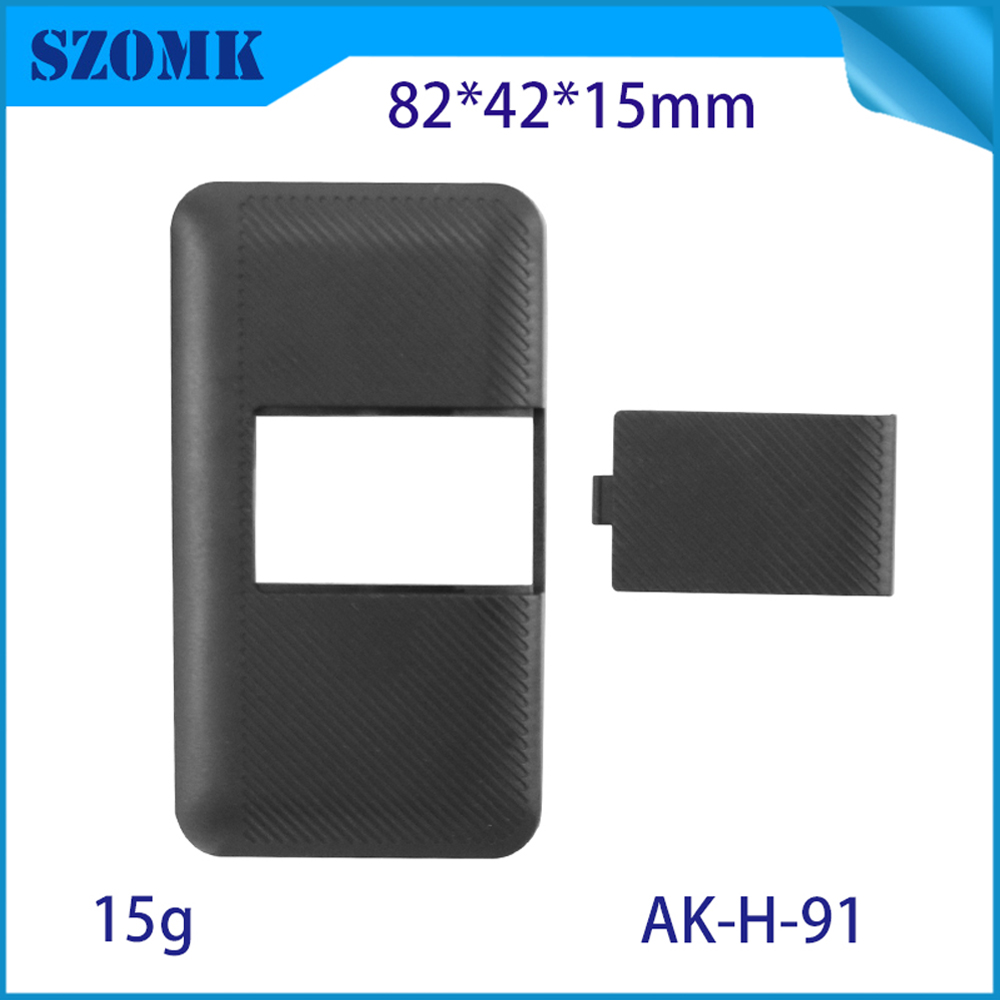 82*42*15mm AK-H-91 Box portatile Portata di plastica portatile nera con fori