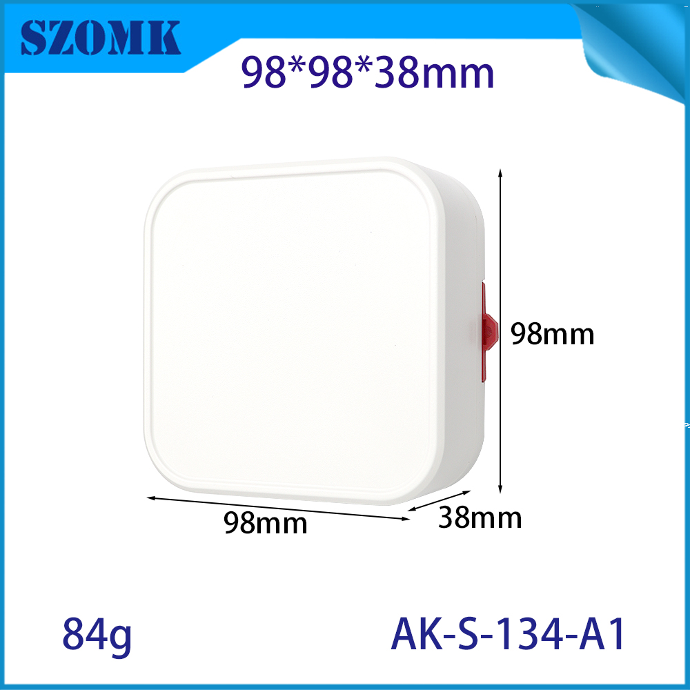 98*98*38mm AK-S-S-134 PROJECTESADE PLAST-PLASTICE WOON WANDEL MONTAGE Kleine plastic behuizing voor PCB