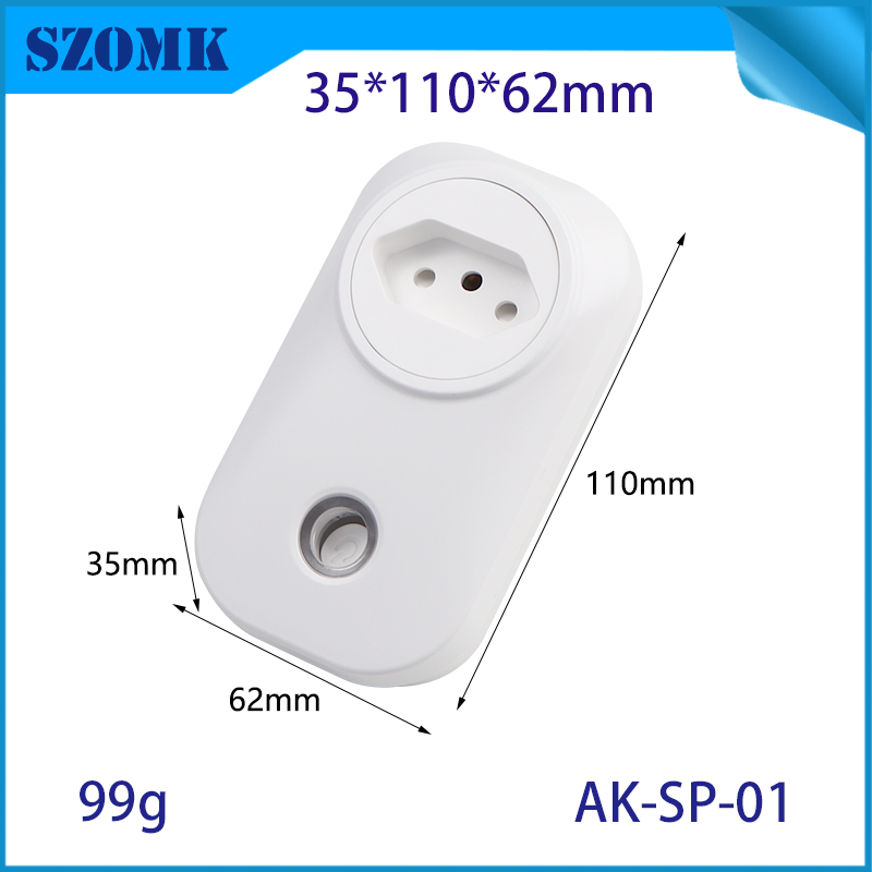 AK-SP-01 Brasiliano PC standard Plastic Power Smart Socket Plugsures per dispositivo per la casa intelligente