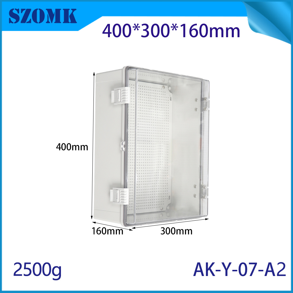 AK-Y-07A2 Tecnología avanzada Caja de unión con bisagras a bisagras ABS ABS ABS IMPERIT CABLE CABLE CABLA 400X300X160MM
