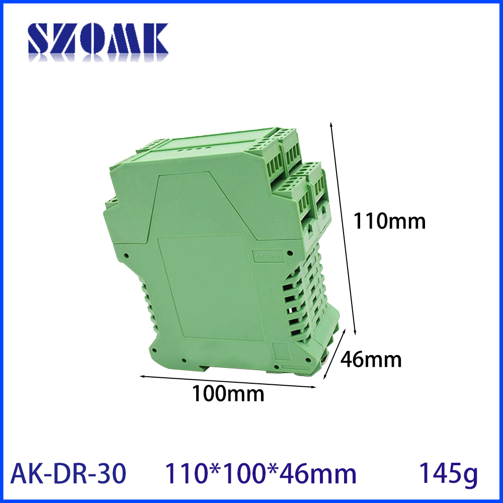 Nylon ul94-v0 plastic din rail behuizing 110*100*46 mm ak-dr-30
