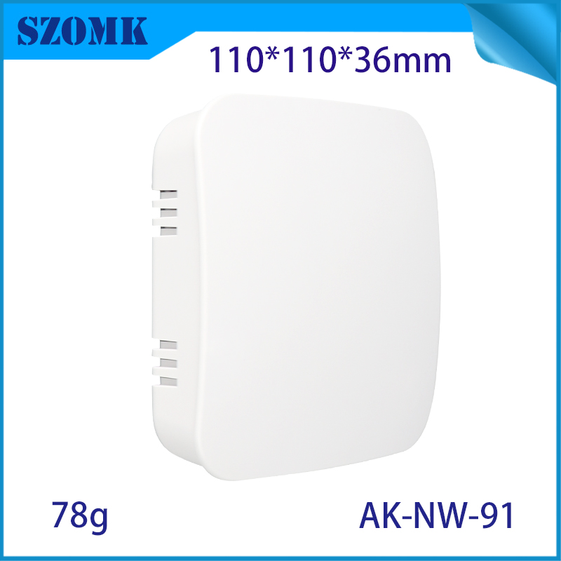 AK-NW-91 Réseau routeur de routeur Humidité Capteur du boîtier Boîte de boîtier en plastique 110 * 110 * 36 mm