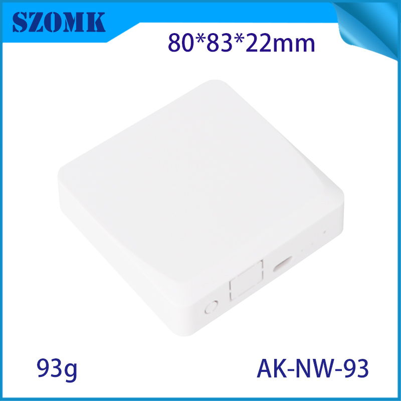 AK-NW-93 Smart Home Gateway Clasing Wireless Router ABS ABS الفارغة غلاف بلاستيكي 80*83*22mm