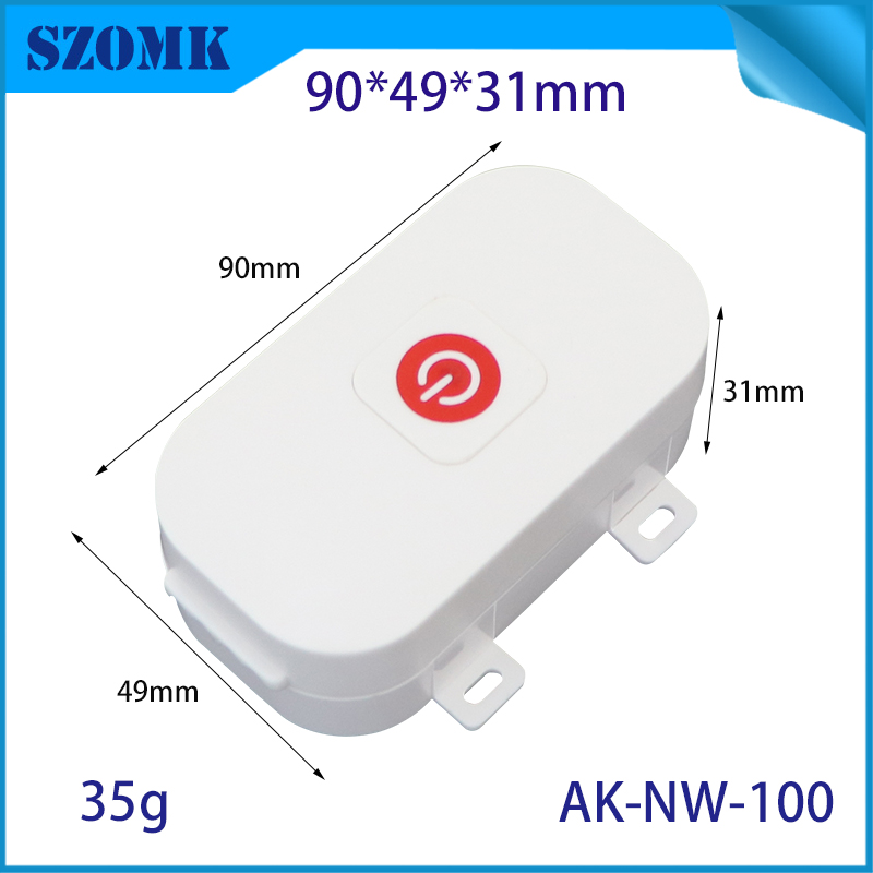 AK-NW-100 Smart Home Home WiFi Box Box مثبتة مفتوحة مفتوحة حاوية الغزل البلاستيكية 90*49*31MM
