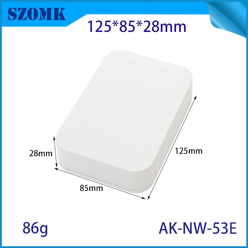 ABS-Kunststoff-Netzwerk-Gehäuseprojektbox IoT Sensor PCB Junction Box AK-NW-53E 125*85*28 mm