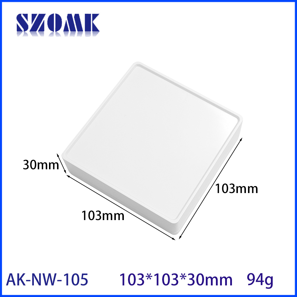 AK-NW-105 DIY Caixa de plástico para módulos de rede IoT Device Plástico Habitação de plástico 103*103*30mm