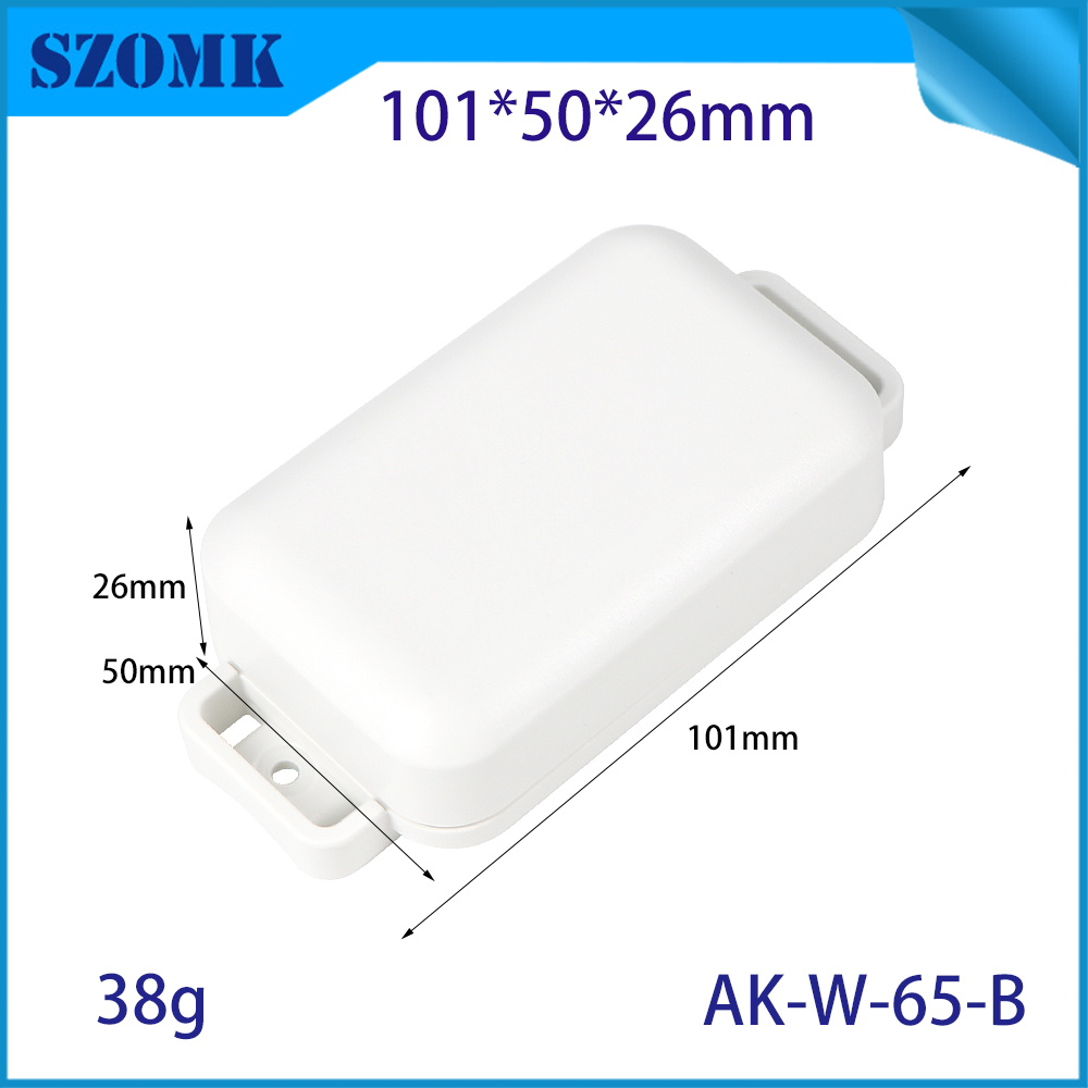Case de IoT compacto AK-W-65B con una brida de plástico Inclujo Instale la placa de circuito Wifi para electrónica 101*50*26 mm