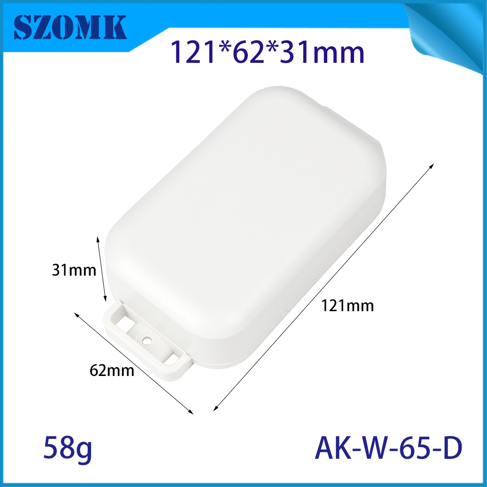 AK-W-65D Electric Pole Pipes Small Wall Mounted Smart Sensors Box Industrial IIoT Housing IoT Plastic Enclosures 121*62*31MM