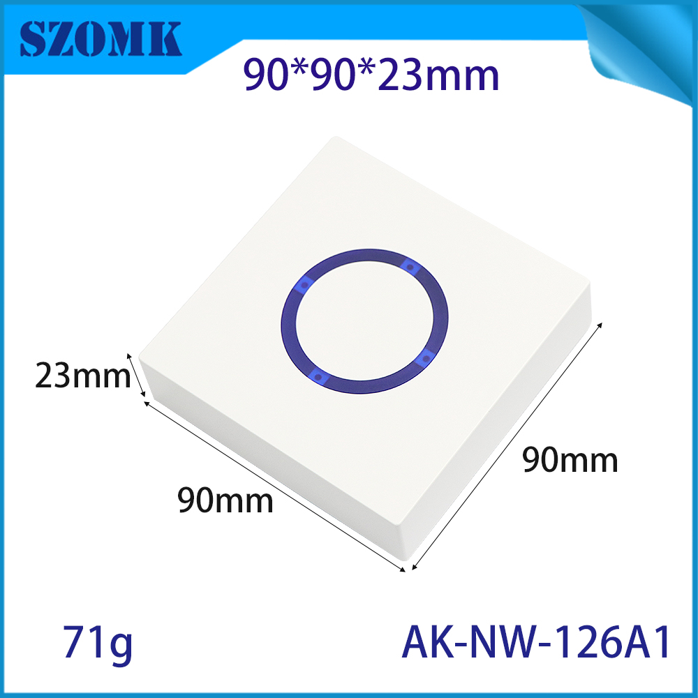 AK-NW-126 ABSプラスチックリングボタンIoTハウジング天井Bluetoothゲートウェイコントローラーのスマートインターネット